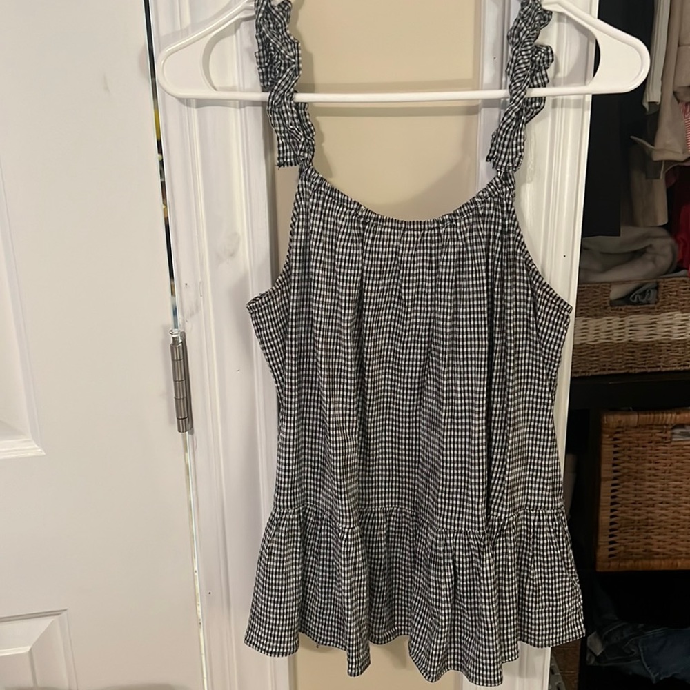 Madewell gingham top